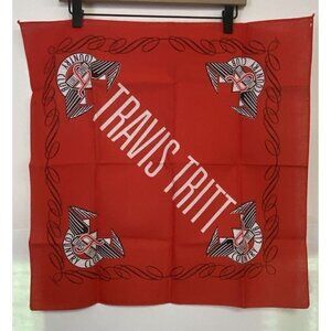 90’s Travis Tritt Country Club Red Bandana Concert Tour Vintage